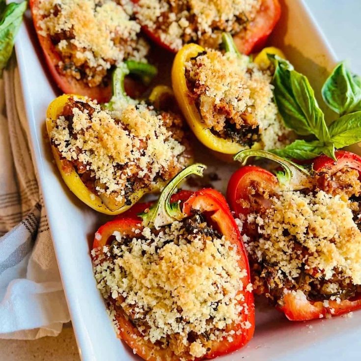 Image for Vegan Stuffed Bell Peppers (Air-Fryer & Oven Baked)