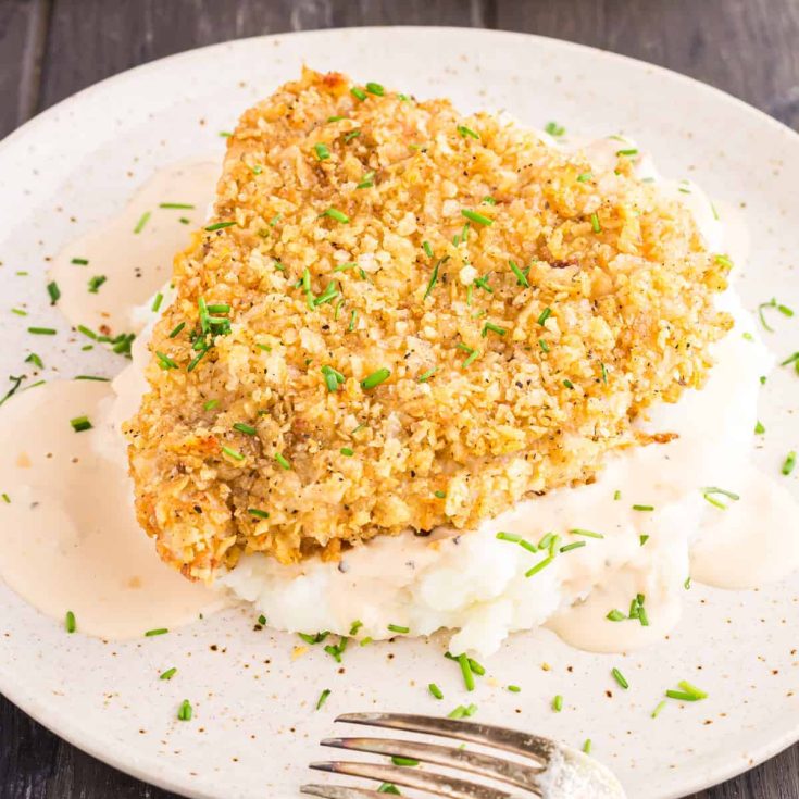 Image for Oven-Fried French Onion Pork Chops with Lipton Soup Mix