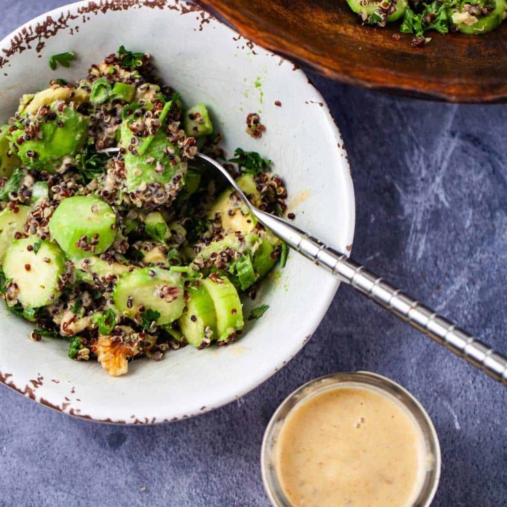 Image for Avocado Quinoa Salad with Creamy Lemon Dressing