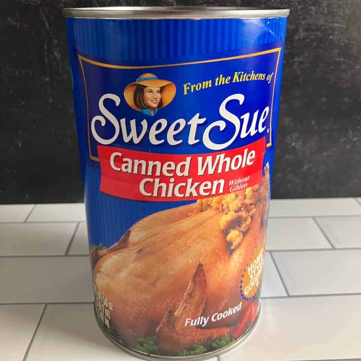 Image for Canned Whole Chicken (Sweet Sue Can of Whole Chicken Review)