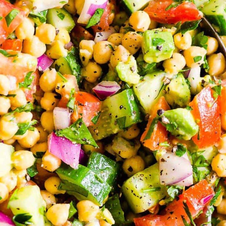 Image for Easy Chickpea Salad with Avocado