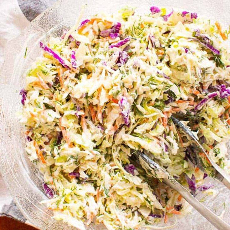 Image for Easy Healthy Coleslaw with Greek Yogurt